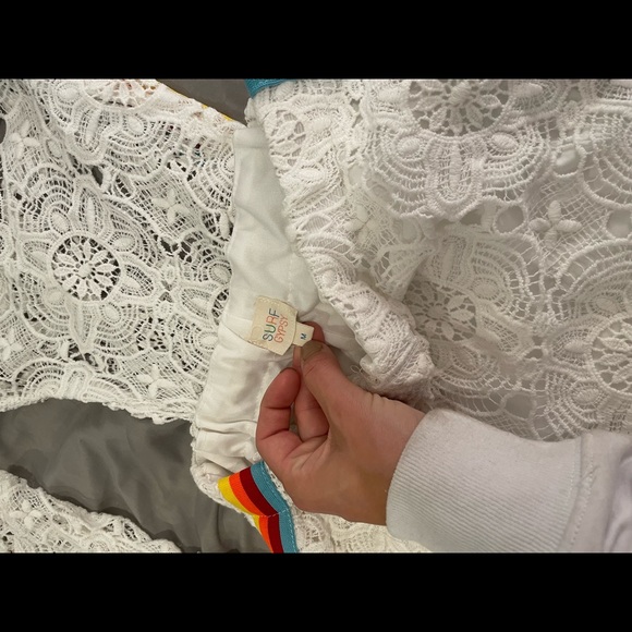 Lace Bell Bottom Festival Pants - Picture 3 of 6